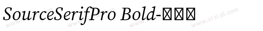 SourceSerifPro Bold字体转换